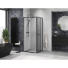 Mexen Linea sliding shower cabin 85 x 85 cm, transparent, black - 8E1-085-085-70-70