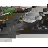 Mexen Gaspar granite sink 1.5-bowl with drainer and Duero kitchen tap, speckled black - 6507-76-671600-50