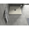 Mexen Hugo SMC Square Shower Tray 100 x 100 cm, Beige, Inox Cover - 42691010-X