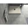 Mexen Hugo SMC Square Shower Tray 100 x 100 cm, Beige, Inox Cover - 42691010-X