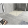 Mexen Hugo rectangular SMC shower tray 90 x 80 cm, beige, inox cover - 42698090-X