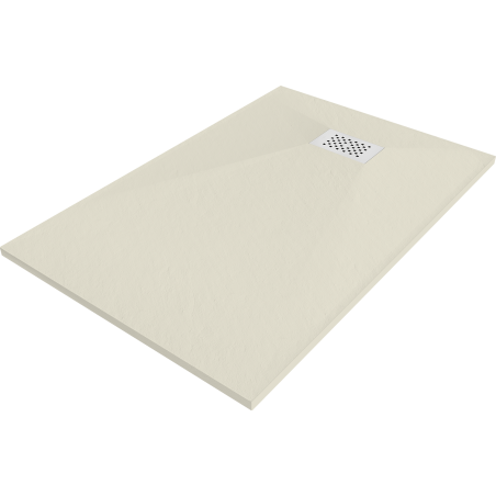 Mexen Hugo rectangular SMC shower tray 80 x 70 cm, beige, white cover - 42697080-W