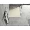 Mexen Hugo rectangular SMC shower tray 100 x 80 cm, beige, white cover - 42698010-W