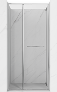 Mexen Linea 80 cm Sliding Shower Door, Transparent, Chrome - 8E1-080-000-01-01