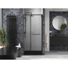 Mexen Linea sliding shower door 80 cm, transparent, black - 8E1-080-000-70-70
