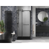 Mexen Linea sliding shower door 85 cm, transparent, black - 8E1-085-000-70-70