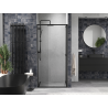 Mexen Linea sliding shower door 80 cm, transparent, black - 8E1-080-000-70-70