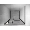 Mexen Linea sliding shower door 80 cm, transparent, black - 8E1-080-000-70-70
