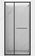 Mexen Linea sliding shower doors 110 cm, transparent, black - 8E1-110-000-70-70