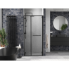 Mexen Linea sliding shower door 85 cm, transparent, black - 8E1-085-000-70-70