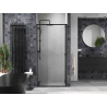 Mexen Linea sliding shower doors 110 cm, transparent, black - 8E1-110-000-70-70