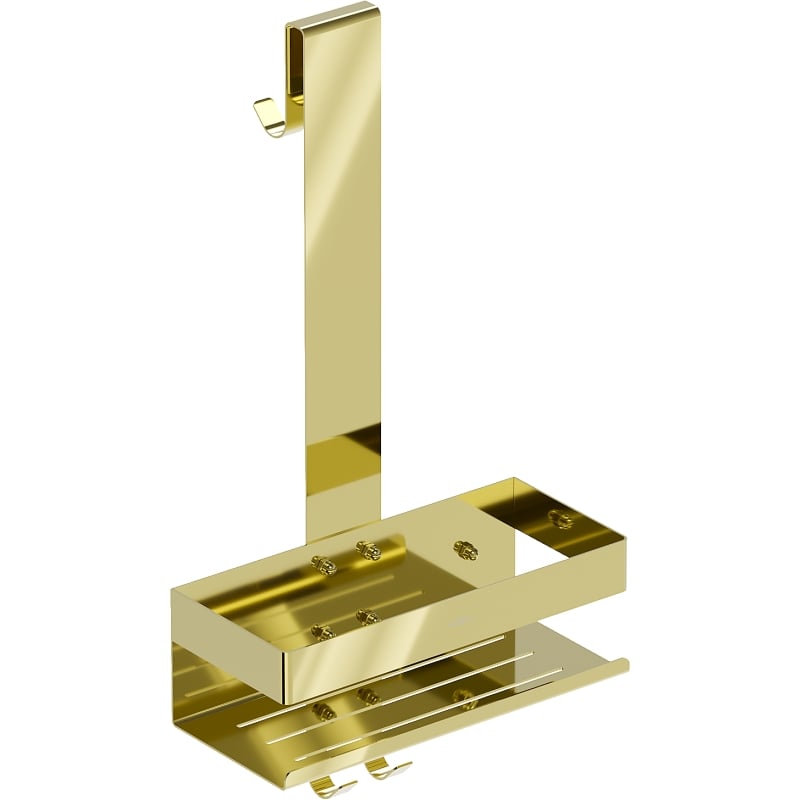 Mexen Brin-1 bathroom basket with hanger, gold - 70A8841-50