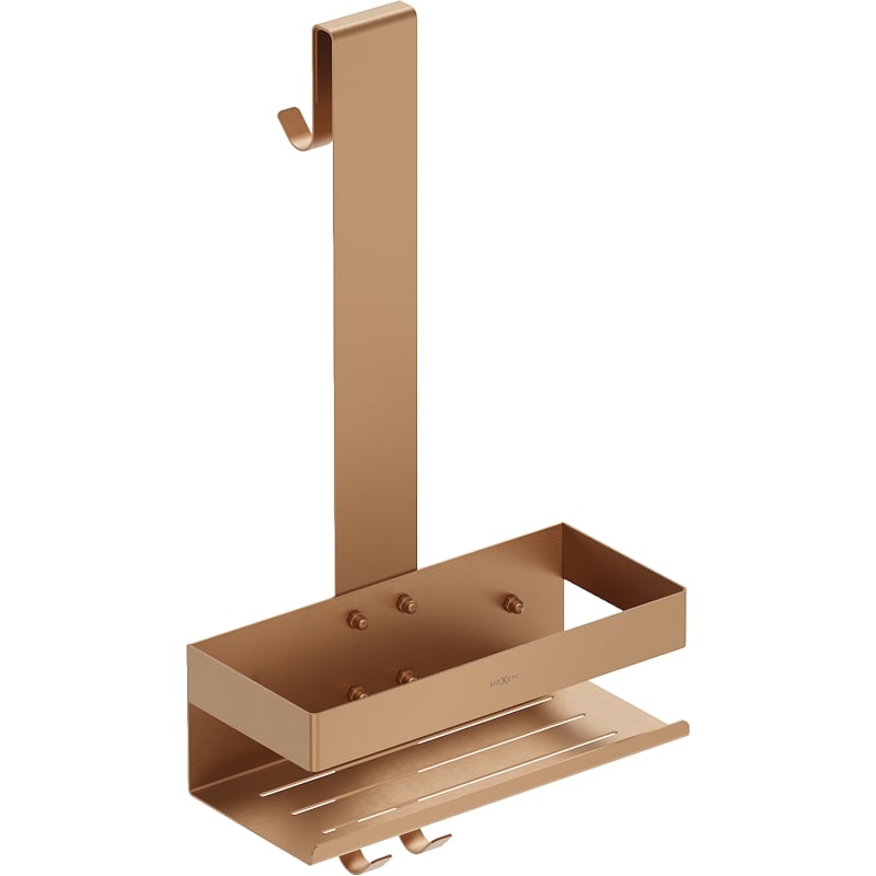 Mexen Brin-1 bathroom basket with hanger, brushed copper - 70A8841-65