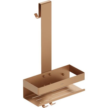Mexen Brin-1 bathroom basket with hanger, brushed copper - 70A8841-65