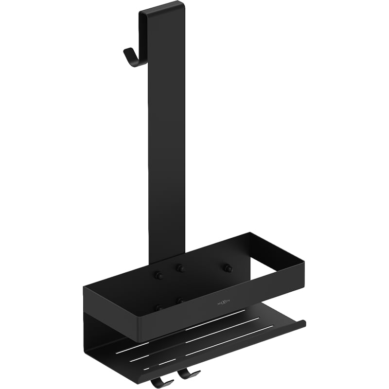 Mexen Brin-1 bathroom basket with hanger, black - 70A8841-70