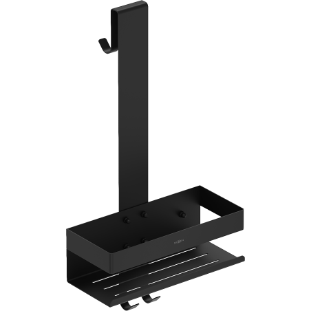 Mexen Brin-1 bathroom basket with hanger, black - 70A8841-70