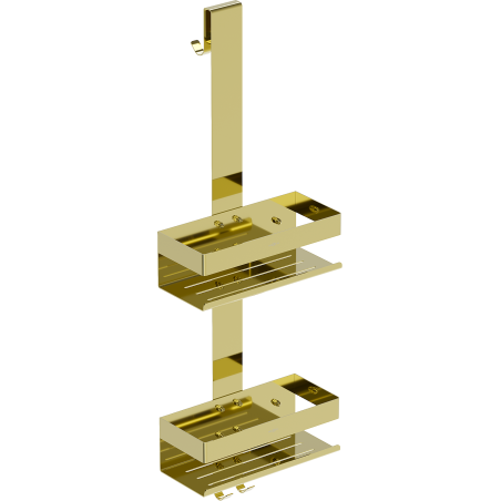Mexen Brin-2 bathroom basket with hanger, gold - 70A8842-50