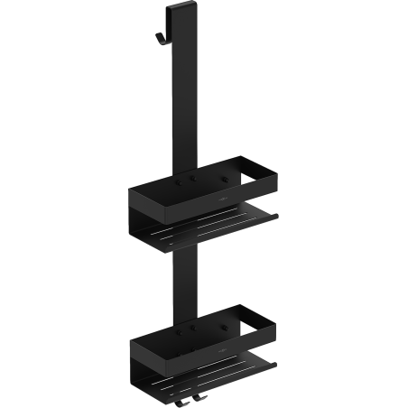 Mexen Brin-2 bathroom basket with hanger, black - 70A8842-70