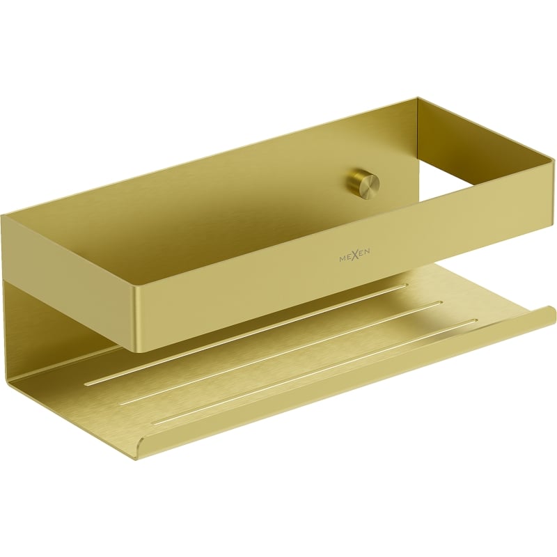 Mexen Brin-L bathroom basket, brushed gold - 70A8730-55