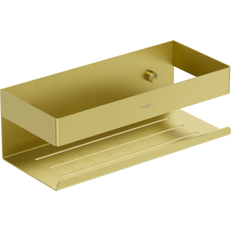 Mexen Brin-L bathroom basket, brushed gold - 70A8730-55