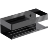 Mexen Brin-L bathroom basket, black chrome - 70A8730-73