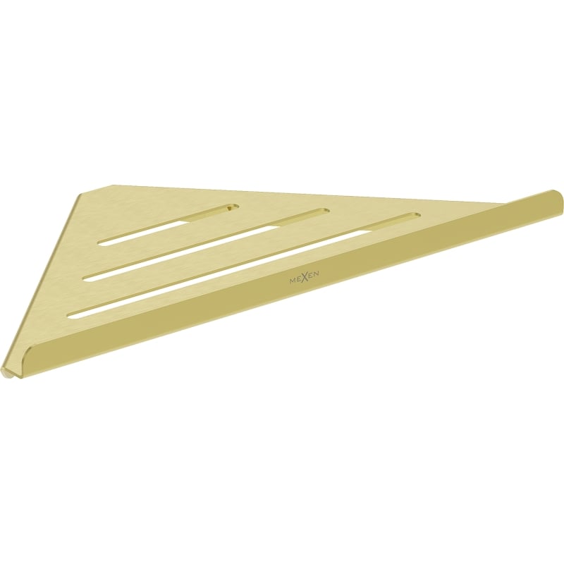 Mexen Diva-C corner bathroom basket, brushed gold - 70A8528-55