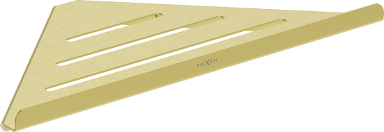 Mexen Diva-C corner bathroom basket, brushed gold - 70A8528-55