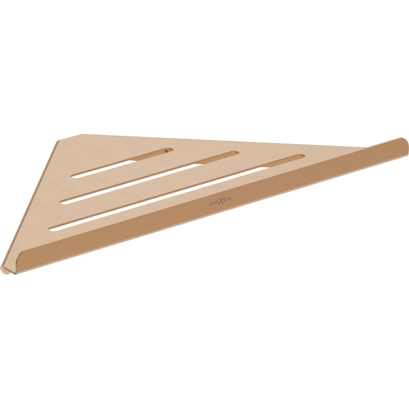 Mexen Diva-C corner bathroom basket, brushed copper - 70A8528-65
