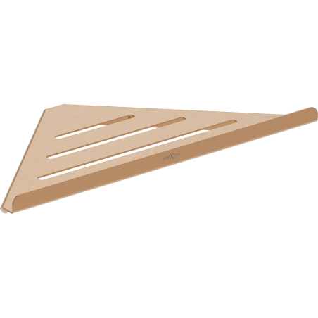 Mexen Diva-C corner bathroom basket, brushed copper - 70A8528-65