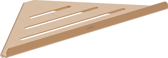 Mexen Diva-C corner bathroom basket, brushed copper - 70A8528-65