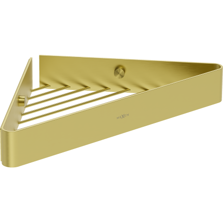 Mexen Evos-C corner bathroom basket, brushed gold - 70A8514-55