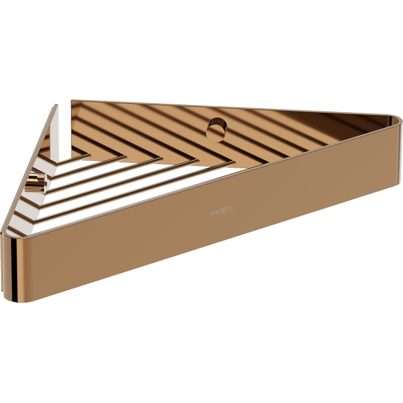 Mexen Evos-C corner bathroom basket, rose gold - 70A8514-60