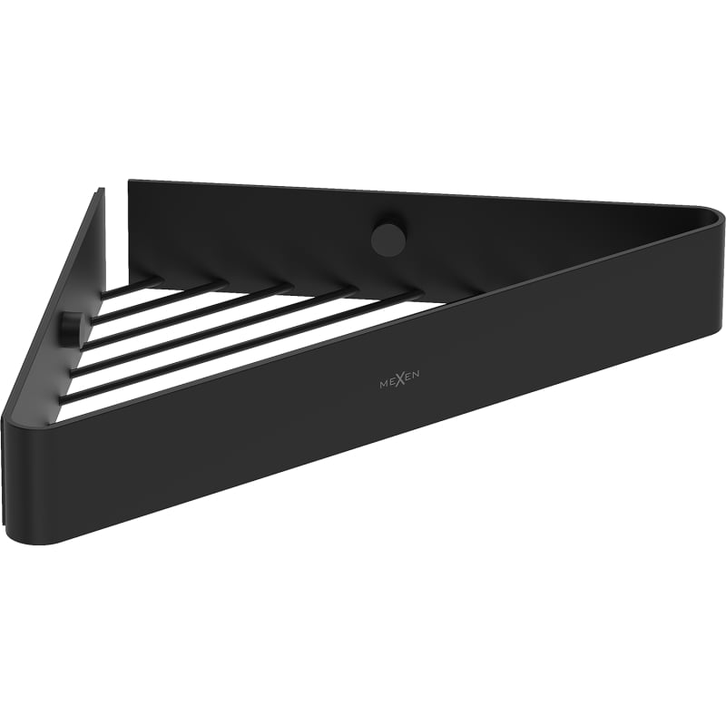Mexen Evos-C corner bathroom basket, black - 70A8514-70