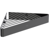 Mexen Evos-C corner bathroom basket, black chrome - 70A8514-73