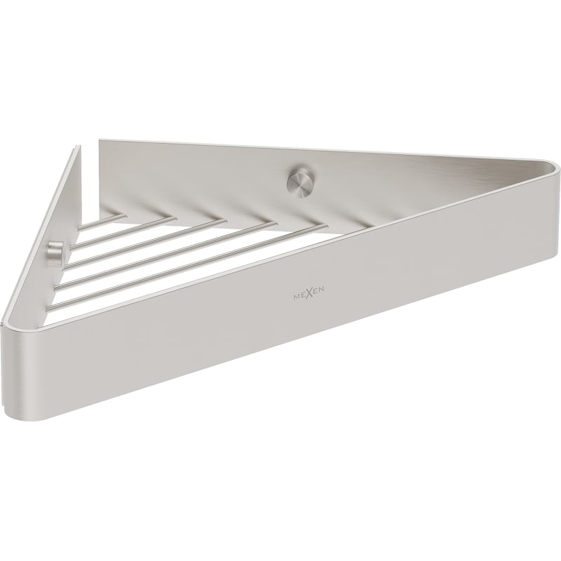 Mexen Evos-C corner bathroom basket, brushed nickel - 70A8514-97
