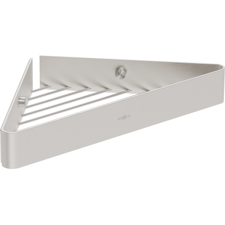 Mexen Evos-C corner bathroom basket, brushed nickel - 70A8514-97