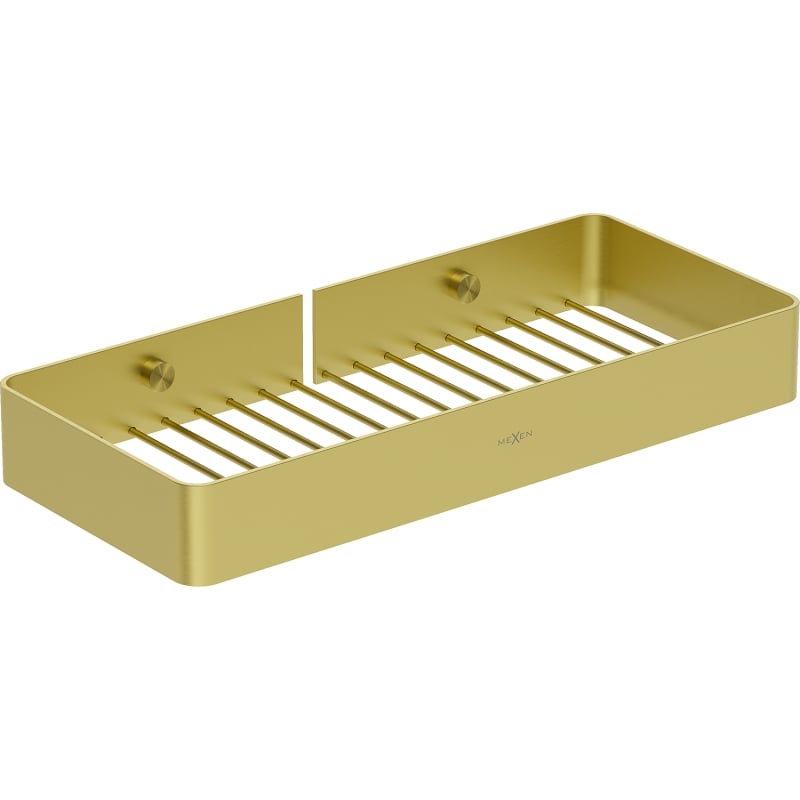 Mexen Evos-L bathroom basket, brushed gold - 70A8714-55