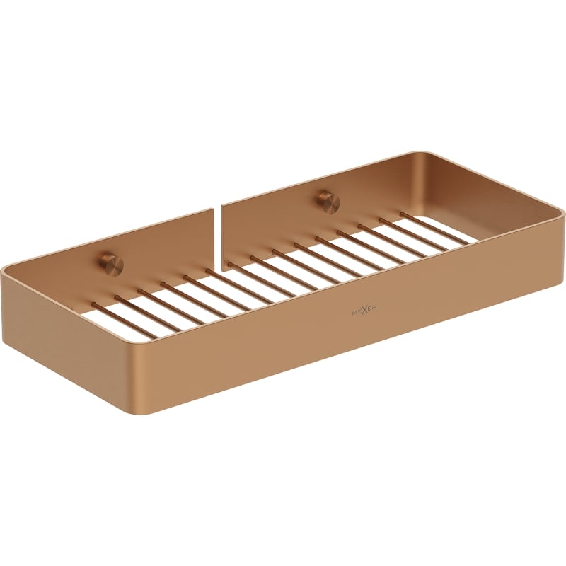 Mexen Evos-L bathroom basket, brushed copper - 70A8714-65