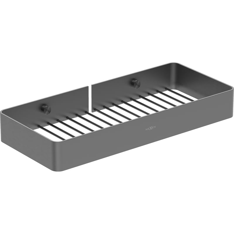 Mexen Evos-L bathroom basket, brushed gun gray - 70A8714-66