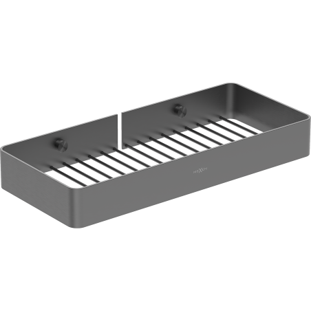 Mexen Evos-L bathroom basket, brushed gun gray - 70A8714-66