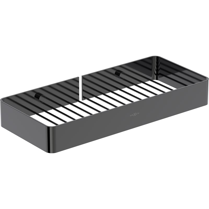 Mexen Evos-L bathroom basket, black chrome - 70A8714-73