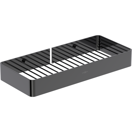 Mexen Evos-L bathroom basket, black chrome - 70A8714-73