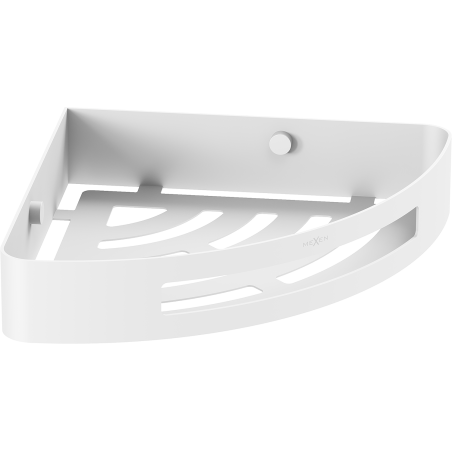 Mexen Laxo-C corner bathroom basket, white - 70A8513-20