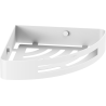 Mexen Laxo-C corner bathroom basket, white - 70A8513-20