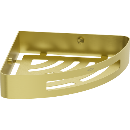 Mexen Laxo-C corner bathroom basket, brushed gold - 70A8513-55