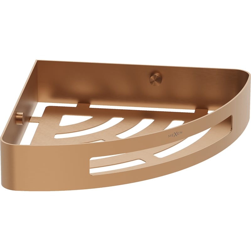 Mexen Laxo-C corner bathroom basket, brushed copper - 70A8513-65
