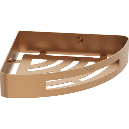 Mexen Laxo-C corner bathroom basket, brushed copper - 70A8513-65