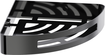 Mexen Laxo-C corner shower basket, black chrome - 70A8513-73