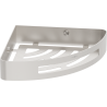 Mexen Laxo-C corner bathroom basket, brushed nickel - 70A8513-97