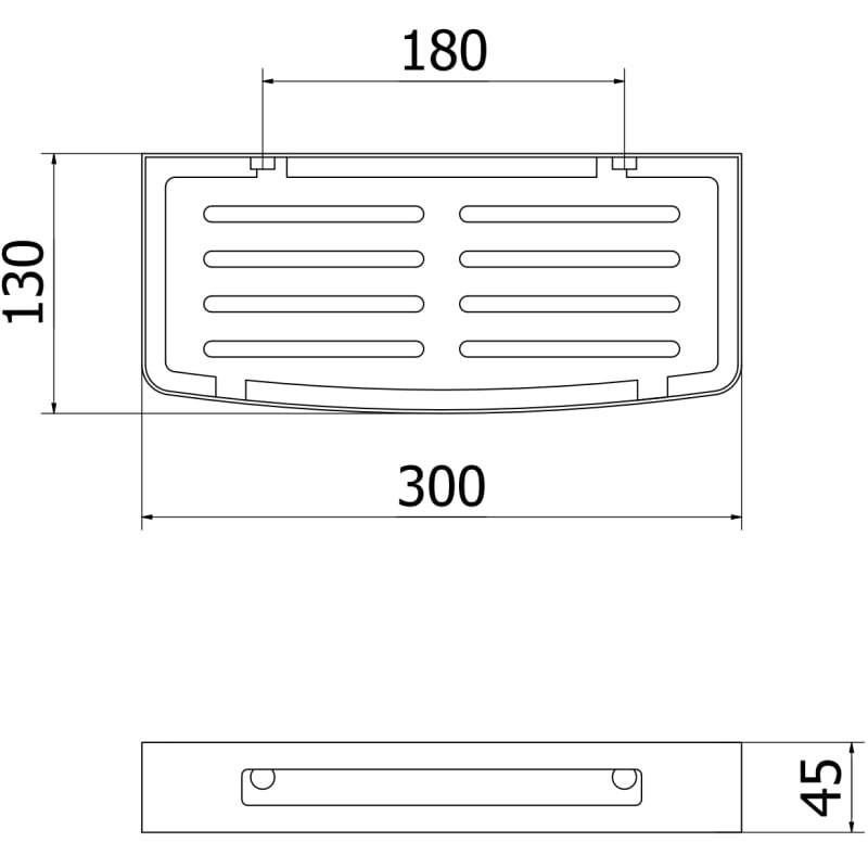Mexen Laxo-L bathroom basket, white - 70A8713-20